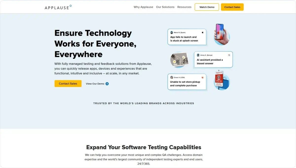 applause-homepage